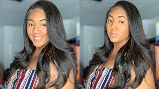 Synthetic Slay! Body Wave Frontal Wig | Pre Plucked Hd Lace Wig | Zury Sis Wigs