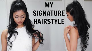 Half Up Half Down Hair | My Signature Hairstyle | Lavish Krish