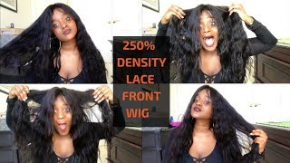 Ever Beauty : 250% Density Human Hair Brazilian Lace Front Body Wave Wig (Customization)