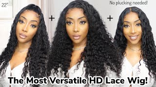 ✨ Gorgeous Pre Plucked Hd Curly Wig Chit Chat Install Review! | Ft.  Isee Hair
