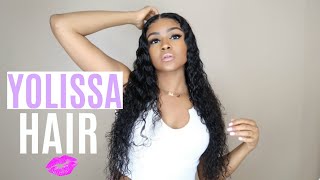 The "Wet Hair Look" | 26 Inch Water Wave Lace Wig Ft. Yolissa Hair