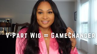 V- Part Wig| How To Achieve Look Of Natural Sew In| Fix Wig That Is Big| Ft. Unice Hair