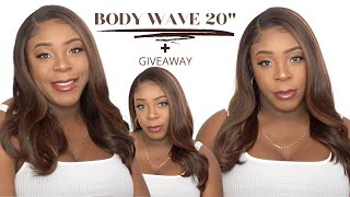 Sensationnel Human Hair Blend Butta Hd Lace Front Wig - Body Wave 20 +Giveaway --/Wigtypes.Com