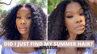 Beginner Friendly Install| 20" Water-Wave T-Part Wig| Talkto Hair| Amazon Review