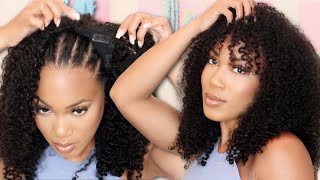 No Leave Out I Part Natural Wig + Vpart Try On