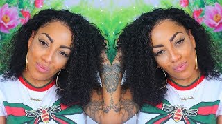 How I Make My 14 Inch Curly Hair Bob Style Lace Frontal Look Natural As Ever With Rpghair.Com