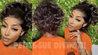 Quick & Easy 360 Wig Installation / Messy Ponytail Ft. Rpghair | Petite-Sue Divinitii