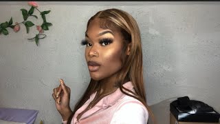 Bomb Highlighted T-Part Wig Install Ft. Amazon Beauty Forever Hair