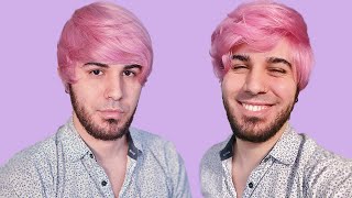 Amazon Wig Review Human Hair | Short Pink Wig | Pink Pixie Cut | Joedir |
