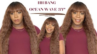 It'S A Wig Human Hair Blend Wig - Hh Bang Ocean Wave 34 --/Wigtypes.Com