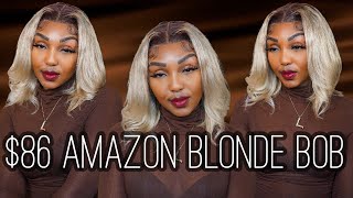 Amazon Blonde Bob T-Part Wig Ft Afsisterwig