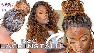 New! 360 Lace Install! || Finesse The Back No Glue! || 13"X6" Hd Transparent Lace Front Wi