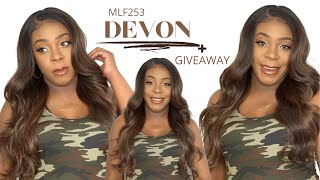 Bobbi Boss Synthetic Hair 13X4 Deep Hd Lace Wig - Mlf253 Devon +Giveaway --/Wigtypes.Com