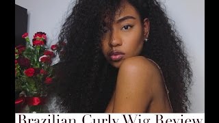 Softest Brazilian Curly Hair Wig Review Ft  Sunnyqueenhair