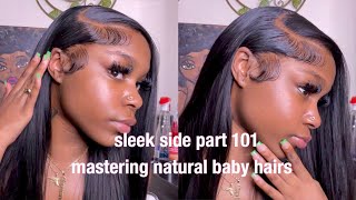 Deep Side Part Sleek Install Tutorial (In Depth) | Alipearl Hair