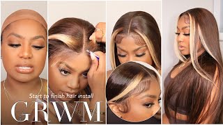 Start To Finish Hd Lace Frontal Melt Realistic Deep Middle Part Install Ft. Alipearl Hair