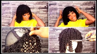 How To Make Curly Hair Wig... Using Miracle Hair...