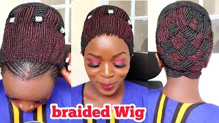 Easy Try On No Lace Wig Braided Wig Review Wig Install Wig For Beginners