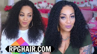 Cheap Affordable Natural Curly 360 Lace Front Wig Double Take|Rpghair.Com