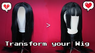 How To Cosplay: Cut Bangs On A Middle Part Wig Yumeko Jabami Or Hime Cut #Kawaii