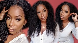  No Bleach  This Is Scalp!  | Transparent 13X6 Curly Lace Front Human Hair Wig | Julia Hair