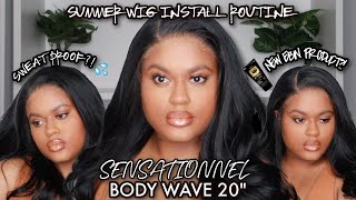 Sweatproof  Summer Synthetic Wig Install Routine ✨ + New Ebin Product!? | Courtney Jinean