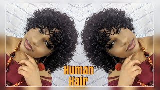Quick & Easy Curly Human Hair Wig | Outre Jolene | My Tresses | Purple Label | Full Wig