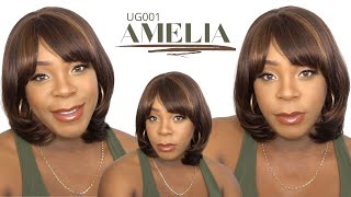 Laude & Co Premium Synthetic Hair Full Wig - Ug001 Amelia --/Wigtypes.Com