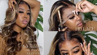 Pre-Plucked, Pre-Bleached, Ready- To- Go Beginner Friendly Wig  Ft. Best Lace Wigs