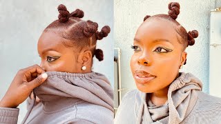 How To | Bantu Knots | I Was Able To Sleep Lol! | Protective Styles