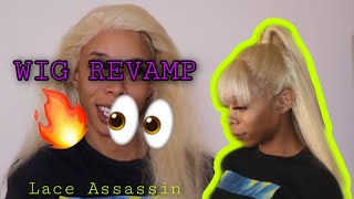 Old Wig Revamp ! (Fringe Bang Half Up/ Down) Lace Assassin