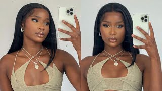 My Updated Wig Routine | Flawless Jet Black Bussdown Frontal | Unice Hair