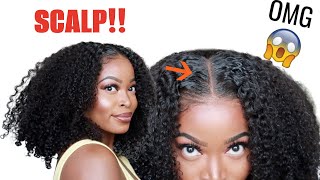 Wow! Scalpthis New Natural Hair Bob Wig Is Everything‼️ Melt The Lace New Gel Ft. Iseehair