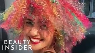 Hair Stylist Is The Queen Of Colorful Curls And Coils