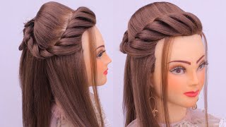 Quick & Easy Front Hairstyles For Short Hair L New Open Hairstyle For Wedding L Twist Hairstyles