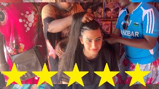 I Went To The Best Reviewed Hair Stylist In Zanzibar !