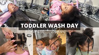 Toddler Curly Hair Wash Day Routine 2022 | Easy Hairstyle For Kids |How To Manage Hairstyle For Kids