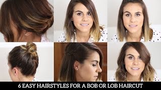 6 Easy Hairstyles For A Bob Or Lob Haircut