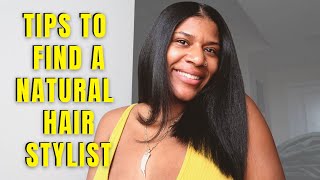 How To Find A Natural Hair Stylist In Your Area| Silk Press Stylist