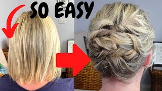 Easy Messy Hairstyle For Short Fine Hair - Short Hair Updo