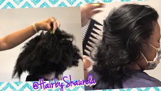 How To Silk Press 4C Hair / Las Vegas Hair Stylist Hair By Shaunda