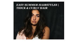 Easy Hairstyles For Thick Hair- Short Hair/ Summer Edition// Maya Rehman