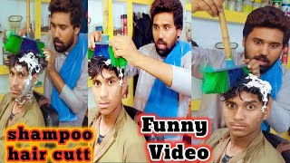 Funny Hair Cutt Video | Shampoo Headshave_Pakistani Boy Head Shave Headshave New Video ~Adil Barbar