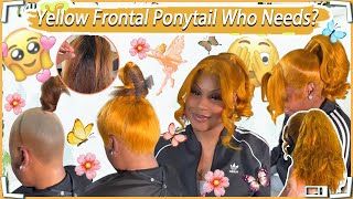Trending Hairstyle: Barbie Ponytail W/Double Frontals | Ginger Color | #Ulahair