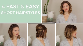 4 Easy Hairstyles For Short Hair