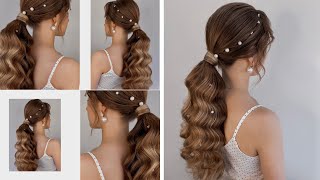 Hollywood Low Ponytail. Prom Hairstyle 2022