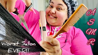 Asmr | Ghetto Hairstylist Ruins Your Hair Roleplay