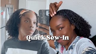 Easy How To: Beginner Friendly Natural Sew-In With Leave Out Tutorial