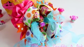 How To Make A 5 Inch Ott Hair Bow Using Lalaloopsy Tinies (Let'S Make A Bow)