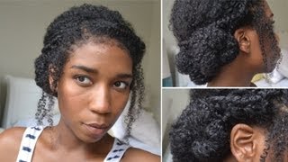 Preppy Summer Updo Humidity Proof | Curly Hair